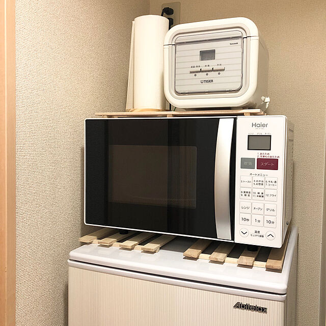 Hitomiの-【送料無料】 ハイアール　Haier JM-V16C オーブンレンジ Haier Live Series ホワイト [16L][JMV16C] [一人暮らし 単身 単身赴任 新生活 家電]の家具・インテリア写真