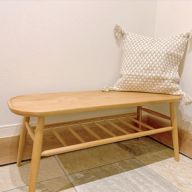 nennekoの-ダイニングベンチ おしゃれ 木製 木製チェア リビング いす 食卓 食卓 チェア シンプル ウッド 椅子 無垢材 無垢 ダイニング NORN ノルン ベンチチェア ナチュラル 北欧 木製 NORN-2の家具・インテリア写真