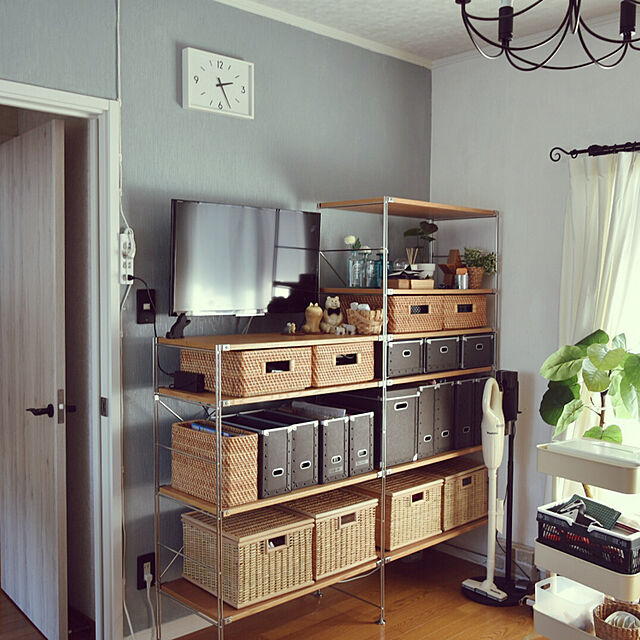 Oboro-tofuの無印良品-硬質パルプボックス・フタ式の家具・インテリア写真