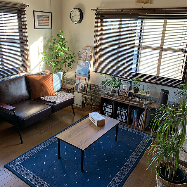 TAKUのニトリ-木目ブラインド(リンクス3 DBR 130X138) の家具・インテリア写真