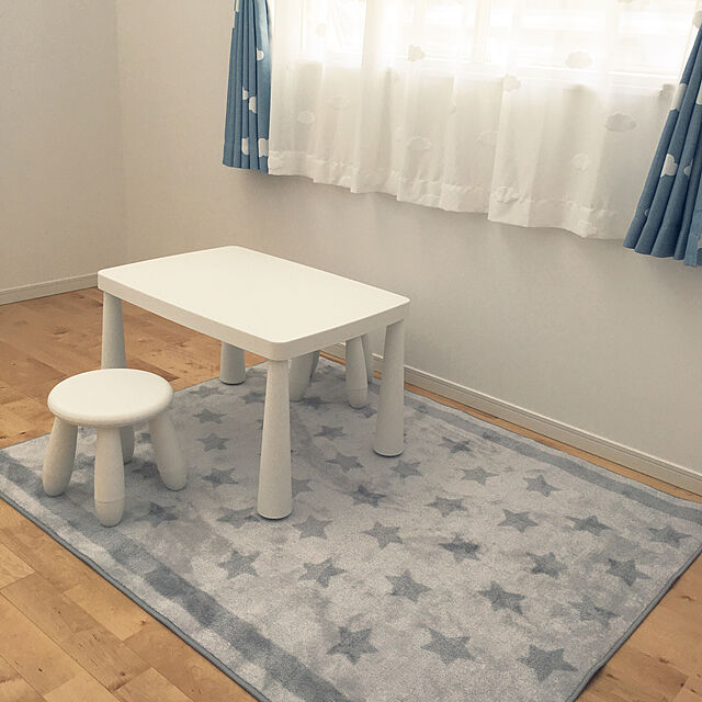 sayakaのイケア-[IKEA/イケア/通販]MAMMUT マンムット 子ども用テーブル, 室内/屋外用 ホワイト[CE](c)(70365176)の家具・インテリア写真