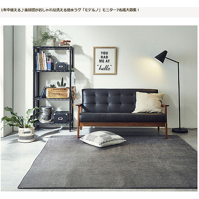 IKEHIKOのイケヒコ・コーポレーション-洗える撥水ラグ　モデルノ　【イケヒコ】の家具・インテリア写真