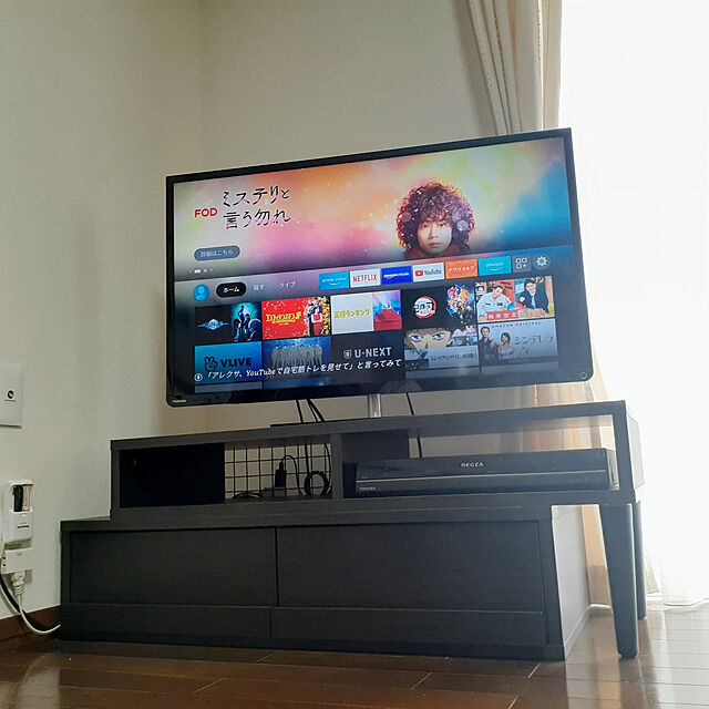 Kazuのアーバン通商-アーバン通商 テレビボード 伸縮タイプ コーナーボード ブラウン 完成品 TVB-001の家具・インテリア写真