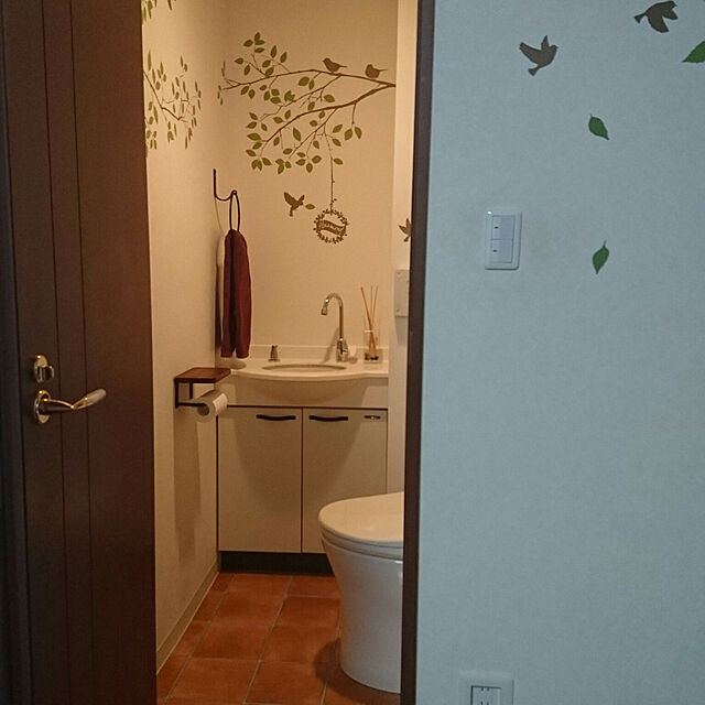 aers106の-タオルリング アイアン タオル掛け タオルハンガートイレ 洗面所 黒 シンプルプレートの家具・インテリア写真