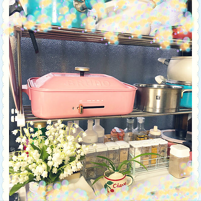 lilyのイデアインターナショナル-BRUNO コンパクトホットプレート BOE021-PK ピンク BOE021-PKの家具・インテリア写真