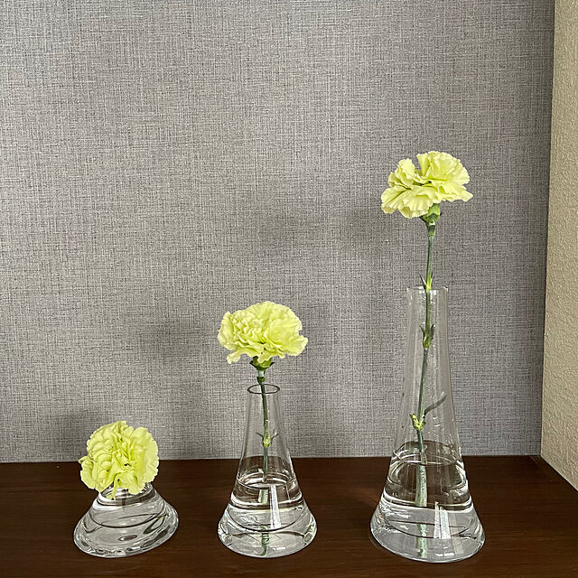 flower_artist_Jの-クレイ/fuji 8.5φ18H　CLEAR/777-821-0【clay160】【01】【取寄】 花器、リース 花器・花瓶 一輪挿し・小さい花瓶の家具・インテリア写真