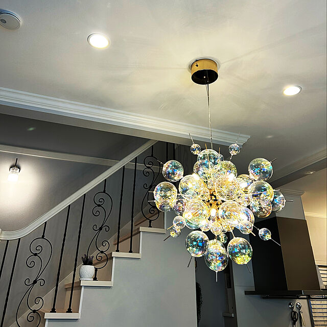lovedrop5197のORRB-バブルシャンデリア LED 電球付属 バブルランプ シャボン玉 ガラス 照明 バロン リビング 照明 OF-021-10の家具・インテリア写真