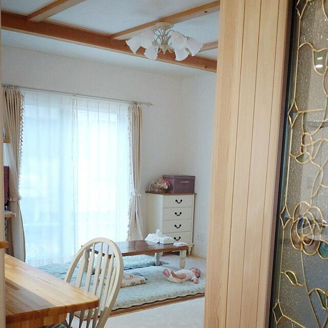 milk_usagiの-クラスト19 トーソー カーテンレール約2.1m アンティークホワイト シングルセット 引っ越し 新生活の家具・インテリア写真
