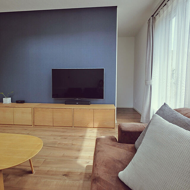 sayuriの無印良品-【無印良品 公式】麻綿ミニワッフルクッションカバー／オフ白 43×43cm用の家具・インテリア写真