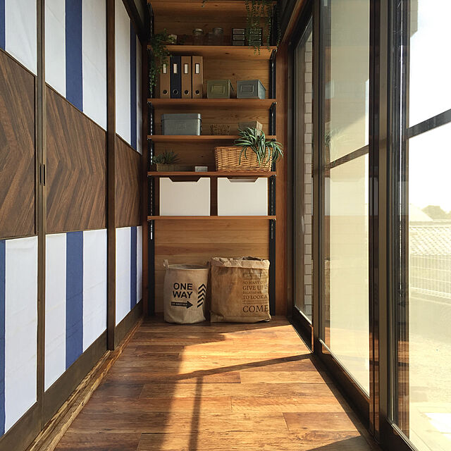hashimaの-のりなし 国産壁紙 （クロス）/ヴィンテージ男前ウッド SLW-2716の家具・インテリア写真