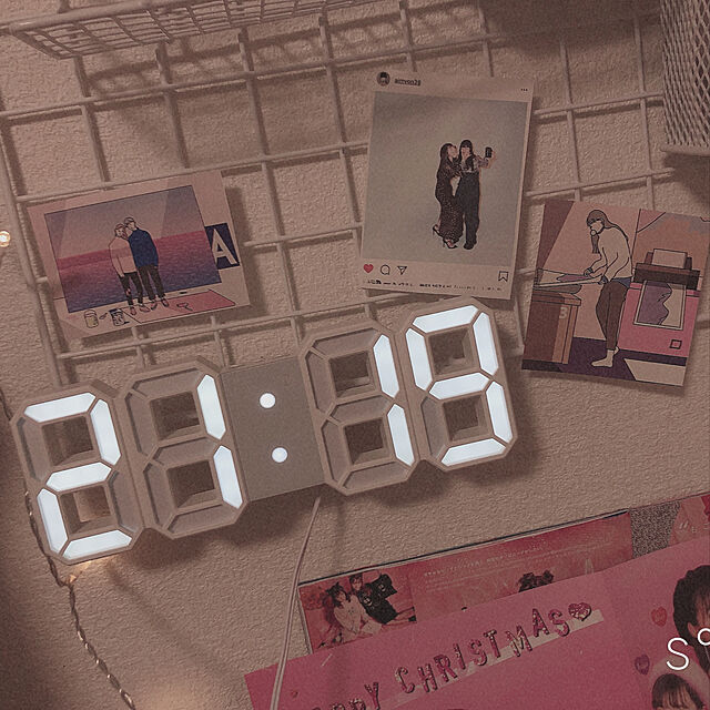 namara291のJコートン-LEDデジタル時計 目覚まし時計 3Dデザイン アラーム機能付き 置き時計 壁掛け時計 明るさ調整 日本語取扱説明書付き デジタル時計の家具・インテリア写真