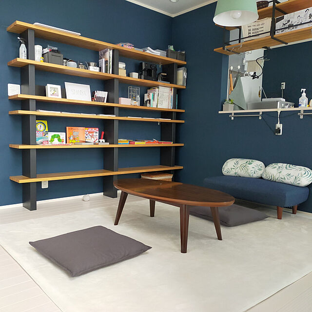 eri_zawaの無印良品-無印良品 オックス座ぶとんカバー 55X59cm用 チャコールグレー 良品計画の家具・インテリア写真