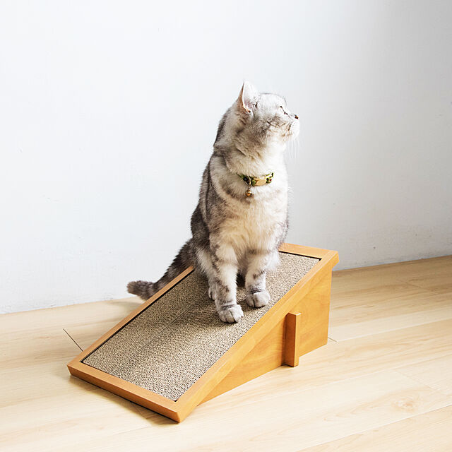 i_wishの-HappyDays キャットスクラッチスロープ スモールウェーブ 爪とぎ ペット猫 猫用の家具・インテリア写真