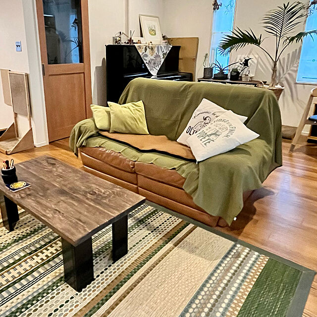 yoshibuのニトリ-2人用本革ソファ(NZ637KD BR) の家具・インテリア写真