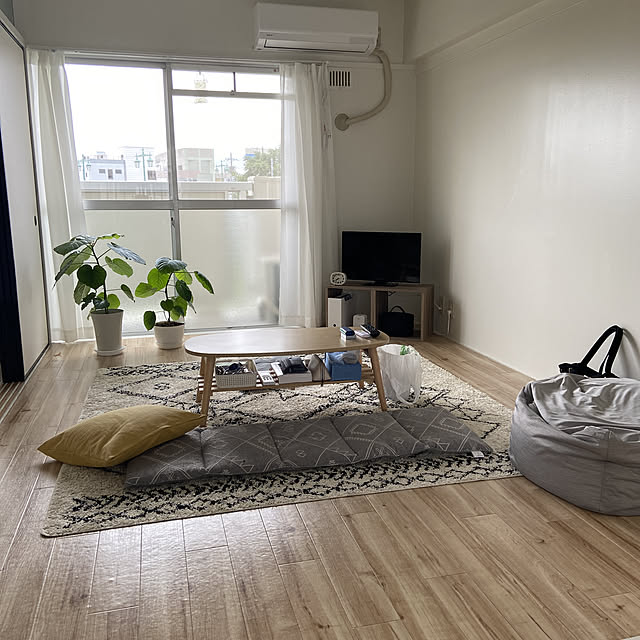 k_kのニトリ-ビーズソファ 標準 本体(Nストレッチ) の家具・インテリア写真