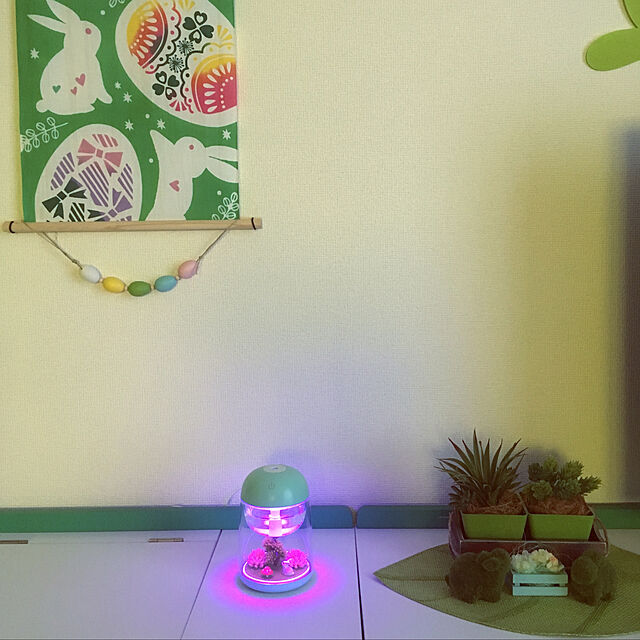 emiのSUJESI-SUJESI 超音波式アロマディフューザー 加湿器 USB 卓上加湿器 LEDライト照明 ミニ景観 空焚き防止 乾燥防止 インフルエンザ対策の家具・インテリア写真