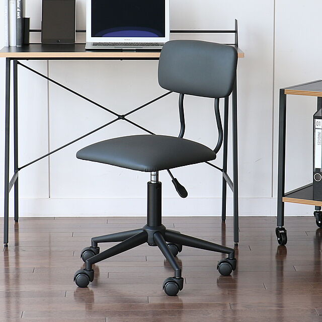 ICHIBAの-デスクチェア オフィスチェア ワークチェア パソコンチェア pcチェア イス 椅子 キャスター付き ブラック 360度回転 昇降機能 在宅ワーク 在宅勤務 ワークスペース Dio9 Desk Chair [DIC-3600]の家具・インテリア写真