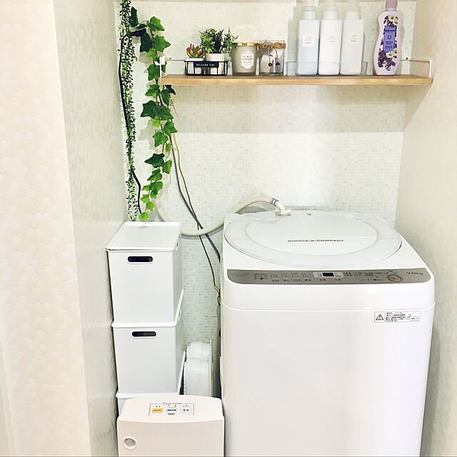 yukimaruの-ウォールシェルフ 洗濯機上 収納 壁面収納 壁 タワー tower トイレ 壁掛け 置き棚の家具・インテリア写真