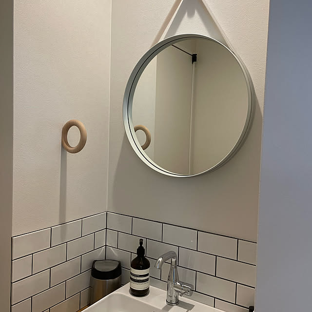 写真付きレビュー】ヘイ HAY ストラップミラー Strap Mirror Φ50cm