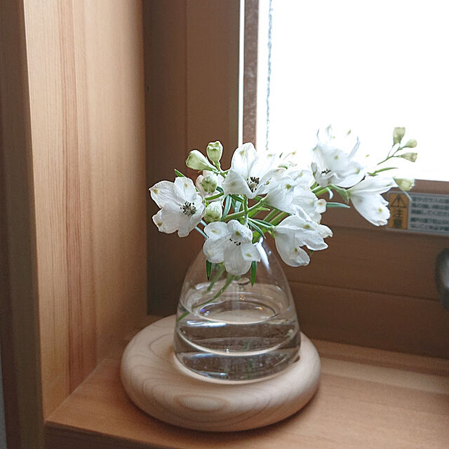 yorikoの-フラワーベース 北欧 ガラス 一輪挿し かわいい クリアグラス Sサイズ クリア 4種類 花瓶 フラワーベース ガラス ダイニング おしゃれ ミニ 人気 シンプル デザイン 小さい 母の日 Mignon ミニヨンの家具・インテリア写真