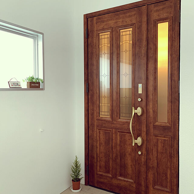 kaorinの-玄関ドア プレナスX T34型デザイン 親子ドア W1240×H2330mm リクシル トステム LIXIL TOSTEM アルミサッシ ドア 玄関 扉 交換 リフォーム DIYの家具・インテリア写真