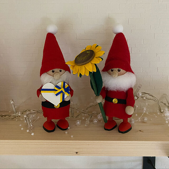 maronの-【2022年新作】NORDIKA nisse ノルディカ ニッセ 人形 ハートフルサンタ ひまわり クリスマス オブジェ 北欧 木製 置物 プレゼント ギフトの家具・インテリア写真