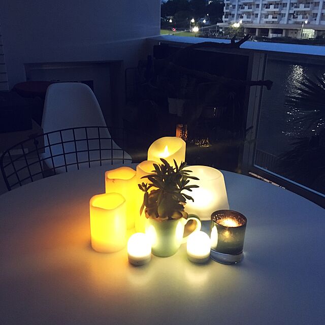 Yoheiのsmtyle-smtyle led キャンドル リモコン ゆらゆら ゆらぎ ライト 癒し 雰囲気 3点セット 昇級版リモコンの家具・インテリア写真