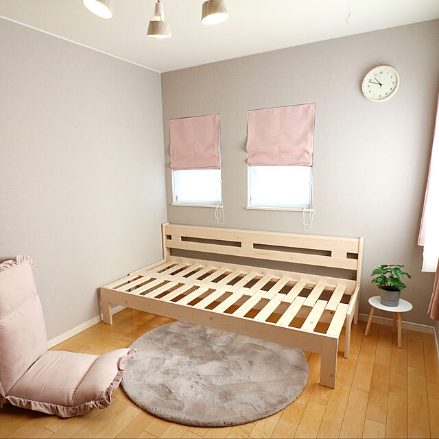 tomoccoの-木製伸長式すのこベッド シングル 伸長式ベッド ソファベッド 2way フレームスライドで簡単伸張 パイン材 伸縮式ベッド ソファベンチの家具・インテリア写真