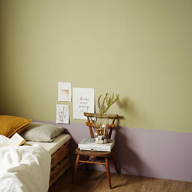 kabegamiyahonpoの-壁紙 の上に塗れるペンキ イマジン ウォールペイント 2L マット 白 水性塗料 スタンダードカラーズ オーガニック カラーセレクションの家具・インテリア写真