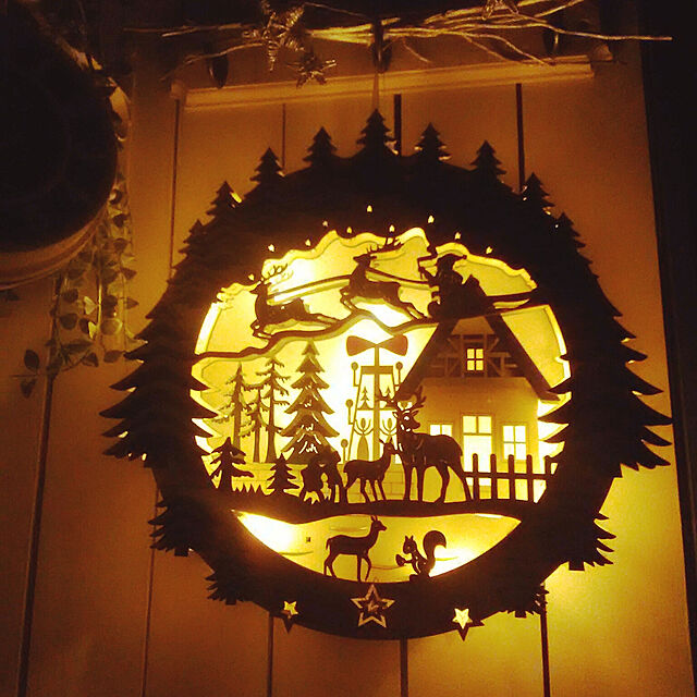 toukoの-(studio CLIP/スタディオクリップ)クリスマスウッド切り絵リース L/ [.st](ドットエスティ)公式の家具・インテリア写真