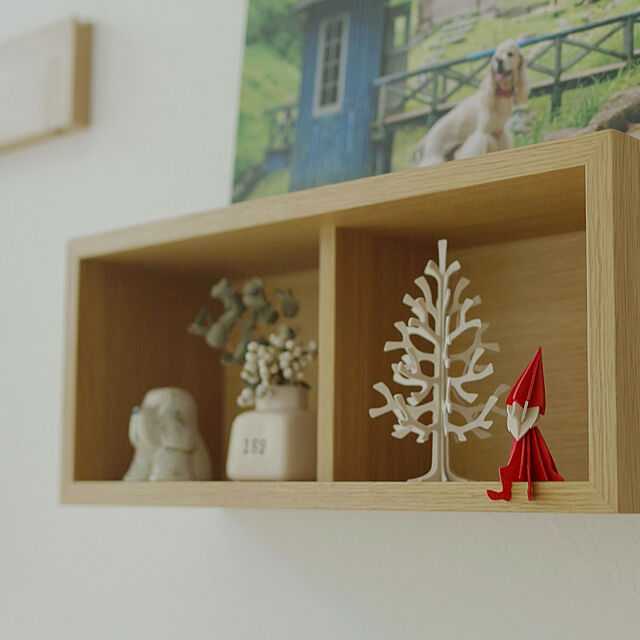 Shooowkoのインターアクト-クリスマス カード 木製 北欧 サンタ ギフト プレゼント ロヴィ エルフ ガール 8cm 全2色 ブライト レッド ダーク グリーン メール便 対応 lovi 可愛い 立体 卓上 赤 かわいい シンプル オーナメント メッセージカードの家具・インテリア写真