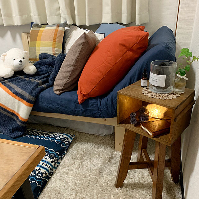 pouのニトリ-枕カバー(フラノレター) の家具・インテリア写真