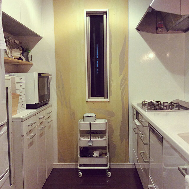 mamezoの-【大型商品送料無料】ステンレス天板のダストボックス付きキッチンカウンターの家具・インテリア写真