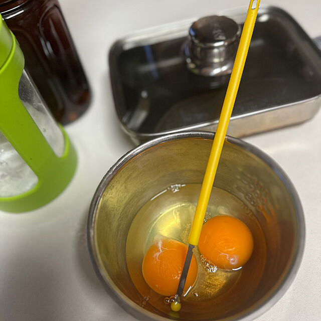 mizuyoのサンクラフト-サンクラフト ステンレス 玉子 混ぜ棒 まぜ卵 まぜらん 生卵 撹拌 カラザ取り 日本製 約22.8×0.7×0.6cm イエロー 108452の家具・インテリア写真
