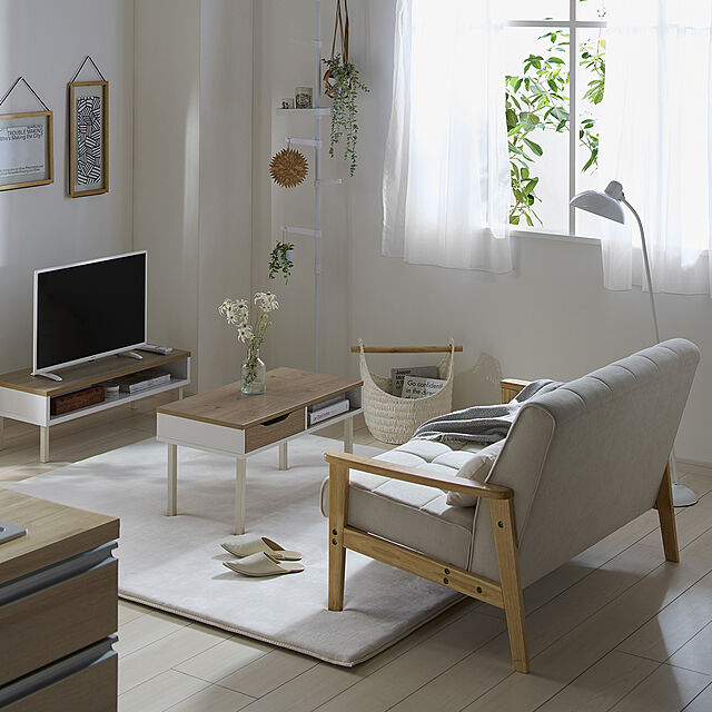 Simple-Styleのアイリスオーヤマ-ウッドセンターテーブル WCT-800 の家具・インテリア写真