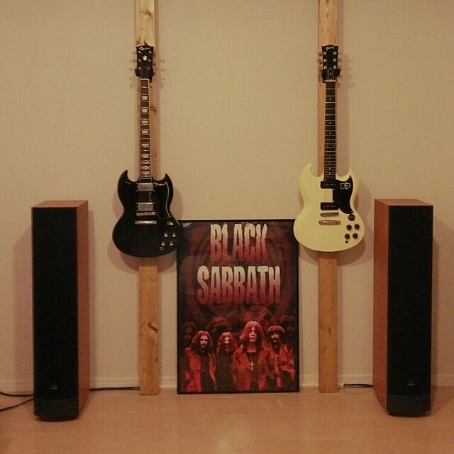 dopesmokerのTSUCIA-高強度 壁掛け ギター ハンガー フック 3個セット 取付スクリュー付きの家具・インテリア写真