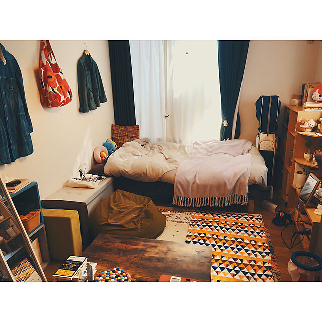 oshikooo930の無印良品-オーガニックコットン洗いざらしボックスシーツ・ＳＤ／生成の家具・インテリア写真