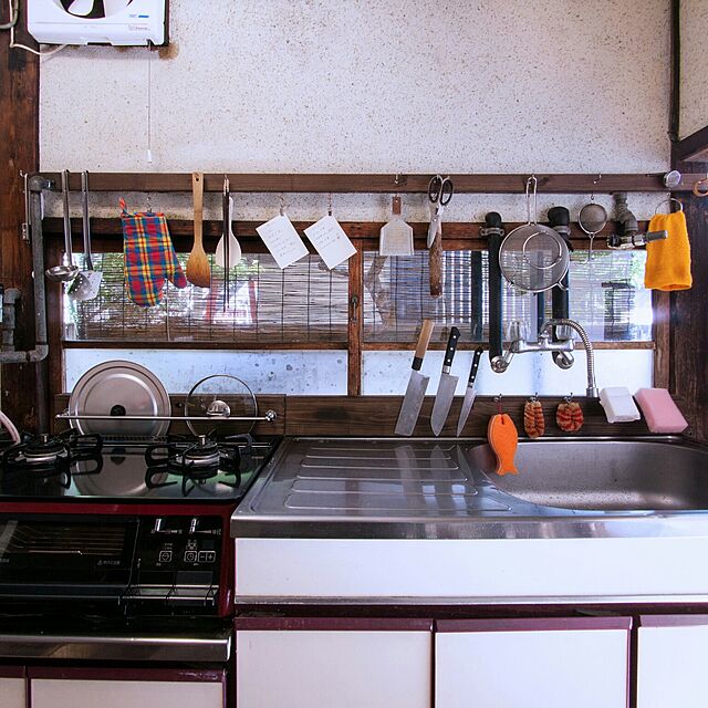 nao_nodaの太陽油脂-パックスナチュロンキッチンスポンジ　3個セット（ピンク・グリーンランダム）キッチンスポンジ 長持ち スポンジ 太陽油脂 台所 キッチン用品 ナチュロンの家具・インテリア写真