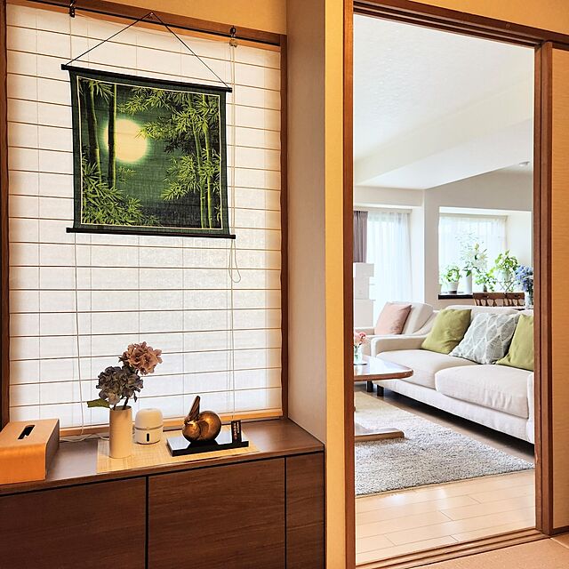 love1017のニトリ-クッションカバー(ジャガードリーフ 45×45cm) の家具・インテリア写真