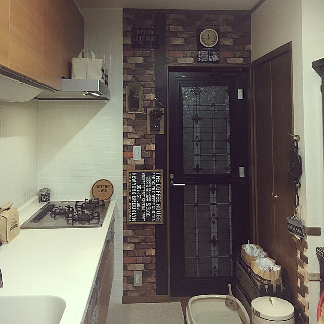 Rumiの-【5人に1人当たる】すっきりデザインの拭けるキッチンマット[日本製]の家具・インテリア写真