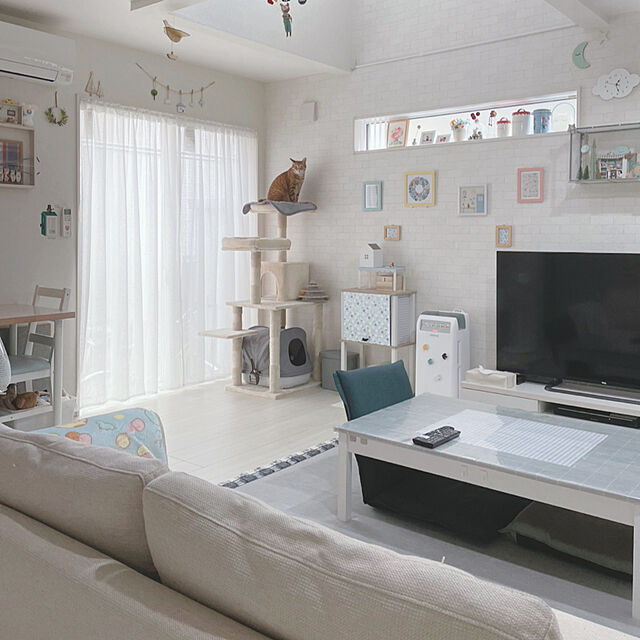 mokocoのニトリ-コンパクト収納座イス(Nライン) の家具・インテリア写真