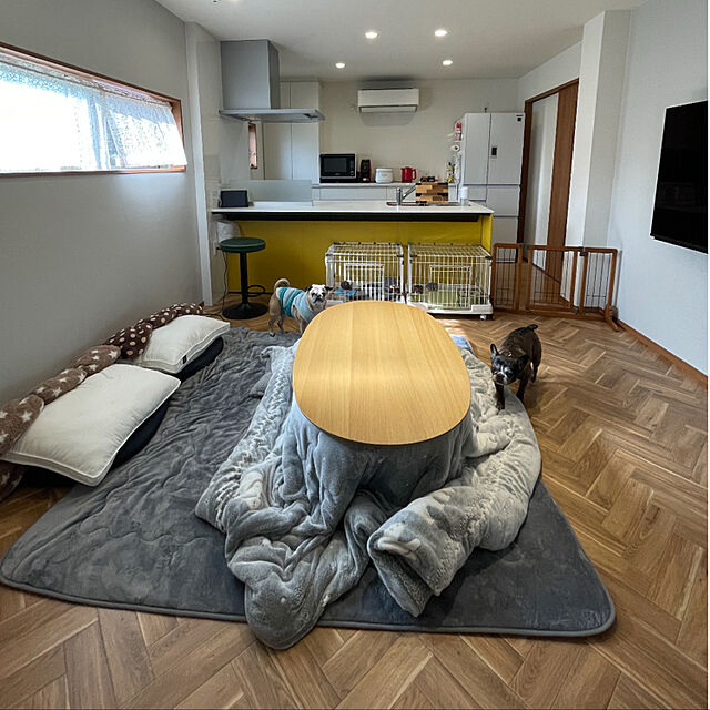 SIELUの-こたつ掛ふとん 長方形(KK2202 GY) の家具・インテリア写真