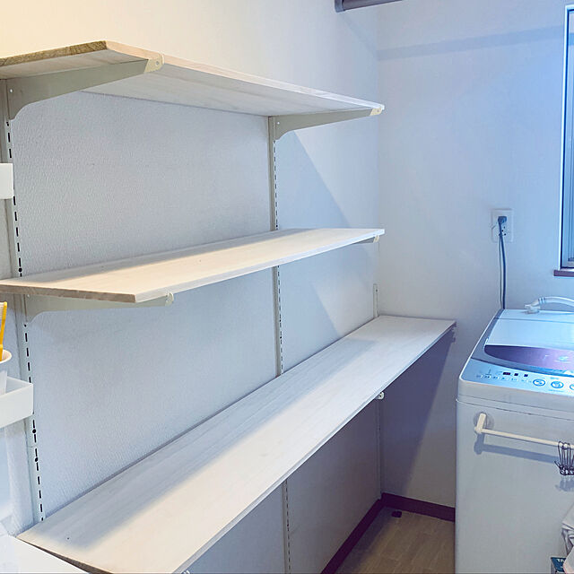 tsmjntaの星川金属-星川金属 ファッション棚受 長さ：200mm 白 1個の家具・インテリア写真