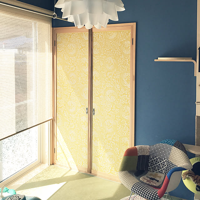 goの-【P5倍★3/7 12時～】 チェア 送料無料 北欧 リメイク RAR ロッキングアームシェルチェア デザイナーズ シンプル パッチワークの家具・インテリア写真