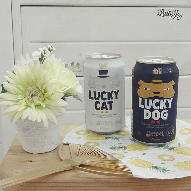 littlejoyの-【送料無料】LUCKY CAT & LUCKY DOG 飲み比べ 2種12缶 350ml【楽ギフ_包装】の家具・インテリア写真