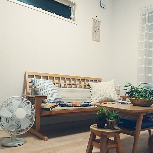 shirlyのニトリ-クッションカバー(WAボーダー) の家具・インテリア写真