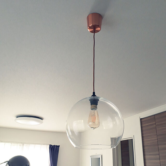 nobiのイケア-【IKEA/イケア/通販】 LUNNOM ルッノム LED電球 E26 400ルーメン, 調光対応, しずく形 ブラウンクリアガラス(f)(20345020)の家具・インテリア写真