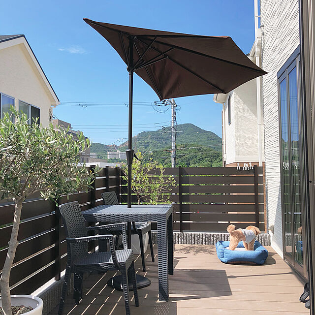 n_homeの-ガーデンテーブルセット ラタン調 テーブル チェア 3点セット イタリア製 STERA(ステラ) 軽量　防水の家具・インテリア写真