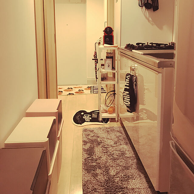 Mikiの山善-山善(YAMAZEN) すきま収納 キッチンラック(幅20 奥行40 高さ85) SSR-2048Cの家具・インテリア写真