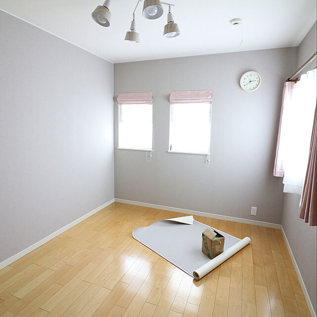 tomoccoのニトリ-遮光3級・防炎・50サイズカーテン(パレット2 ローズ 100X120X2) の家具・インテリア写真